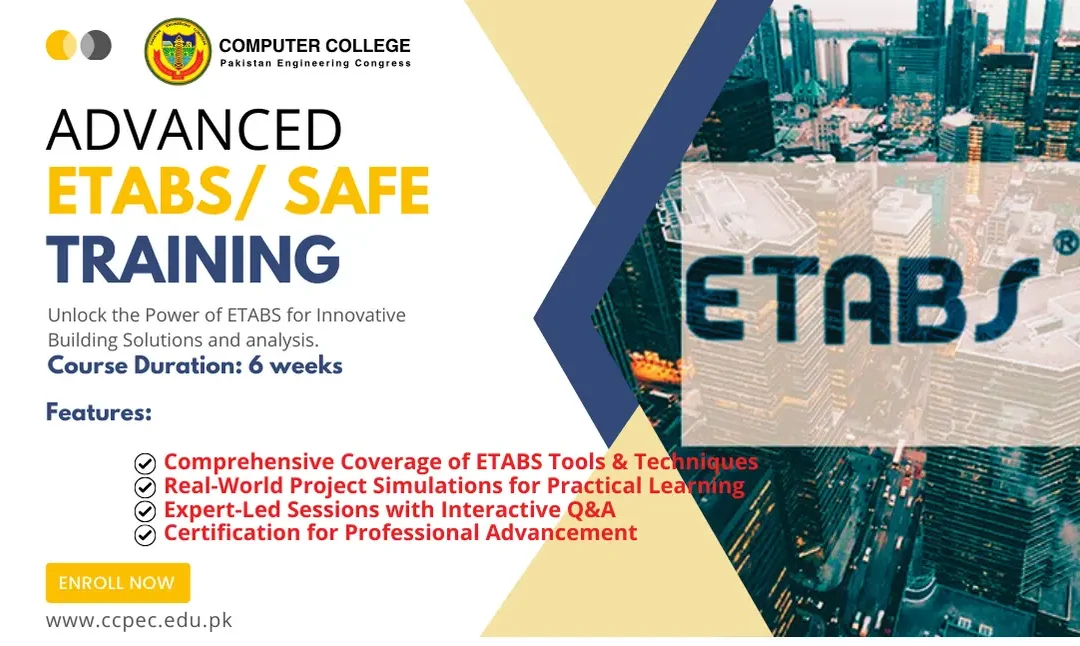 ETABS and SAFE Training for Structural Analysis and Design